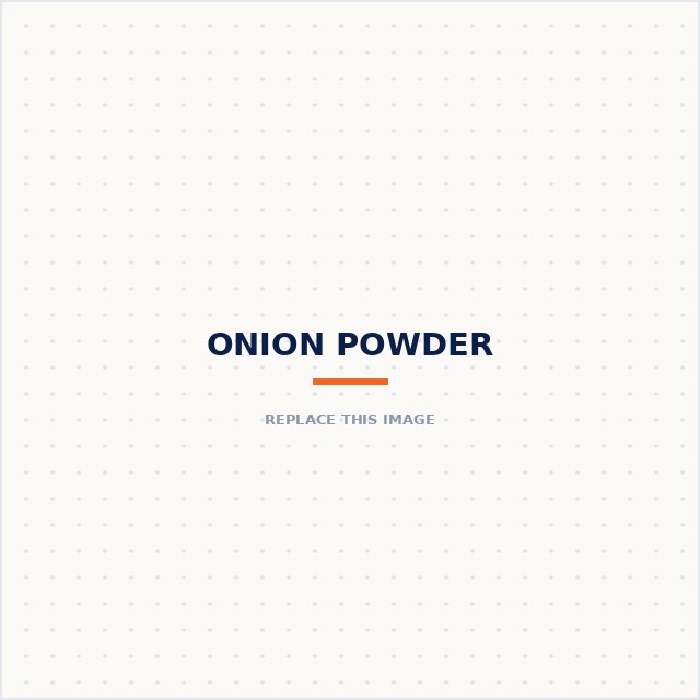 Bowl of red onion powder next to whole red onions